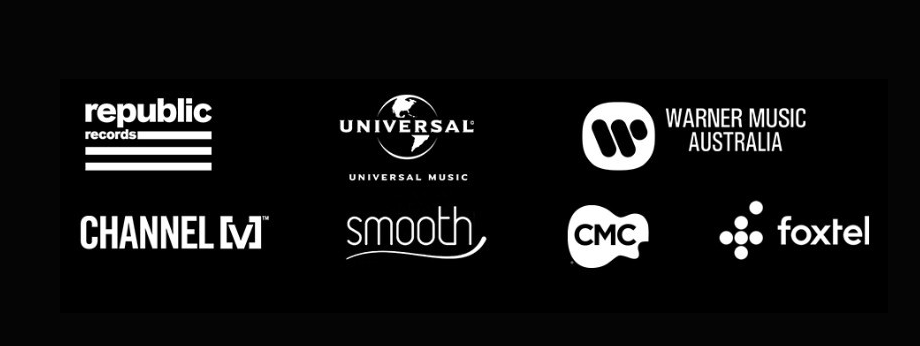 Previos Greatness Gathers client list, including Republic Records, UMG, foxtel